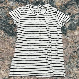 Classic Blue and White Striped Women's Top